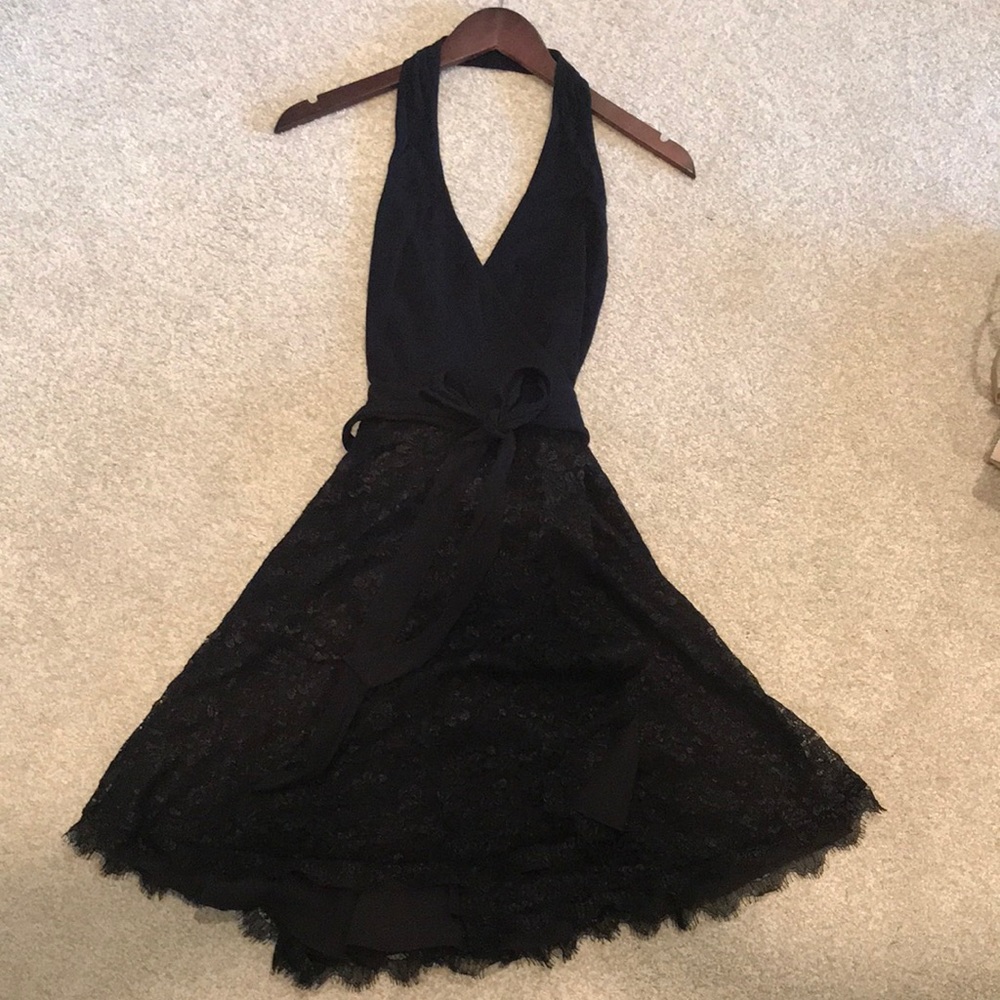 halter wrap dress